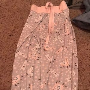 Girls llama night pants